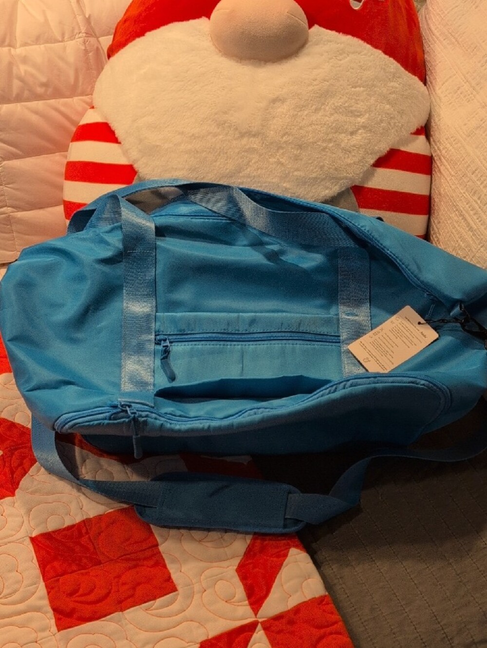 Foldie Blue Travel Duffel Bag for Women - Picture 4 of 5